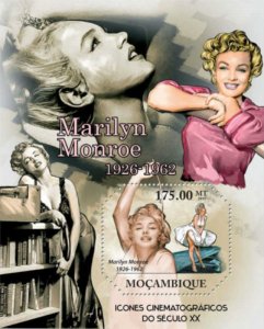 Mozambique 2011 Marilyn Monroe Stamp Souvenir Sheet Scott #2327 13A-722