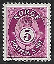 Norway # 190 - Posthorn - used......{GR41}