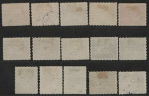 $Sweden Sc#213-227 used VF, complete set, Cv. $790.75