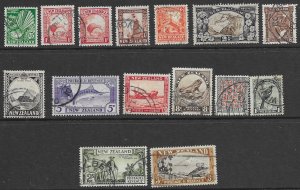 New Zealand 185-98  1935  set  15  FVF  Used