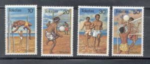 Tokelau Sc 77-0 1981 Volleyball Polevault stamp set mint NH