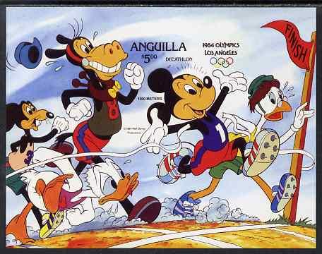 Anguilla 1984 Disney\'s Los Angeles Olympic Games m/sheet...