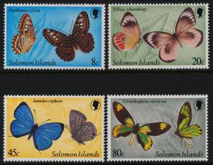 Solomon Islands 431-4 MNH Butterfly