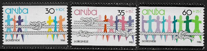 Aruba #B1-3 MNH Set - Solidarity