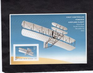 3783c First Controlled Flight, MNH Banner single