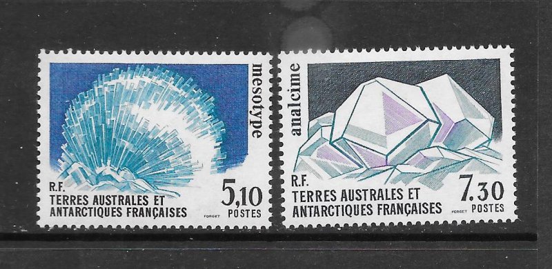 FRENCH SOUTHERN ANTARCTIC TERRITORIES #146-7 MINERALS   MNH