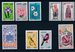 [58621] Andorra French 1974 Complete Year Set  MNH