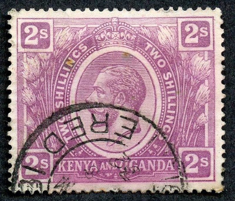 Kenya and Uganda, Scott #30 Used.  2019 Scott CV $21.00