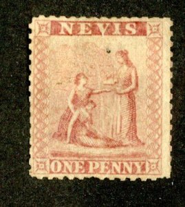 1877 Nevis Br. Sc#14Ab MNG ( 1731 BCX2 )