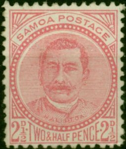 Samoa 1892 2 1/2d Rose SG52 Fine MM