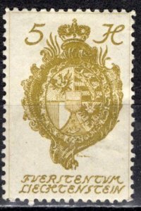 Liechtenstein; 1920: Sc. # 32: MHH Single Stamp