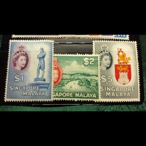 Singapore #28-42 MLH, Full Set of (15). CV $150.00