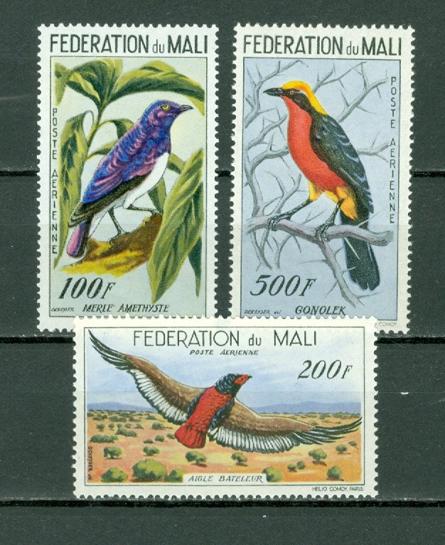 MALI 1960 BIRDS #C2-4... SET...MNH...$37.00