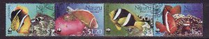 Nauru-Sc#514-7- id8-used strip-Fish-Marine Life-2003-