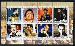 BENIN - 2002 - Robbie Williams - Perf 8v Sheet - M N H - Private Issue