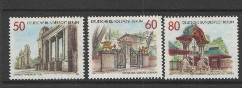 Germany Berlin 1986 Sc# 9N512-9N514 Portals & Gateways MNH XF