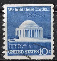 USA; 1973: Sc. # 1520:  Used Perf. 10 Coil Single Stamp