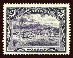 TASMANIA Scott #88 (SG 24) 1889 the harbor at Hobart unused HR