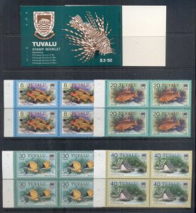 Tuvalu 1981 Marine Life, Fish, exploded booklet $3.92 MUH