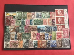 Collectors Card of Vintage Europe Stamps R39090