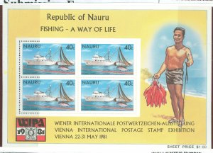 Nauru #230A Mint (NH) Souvenir Sheet