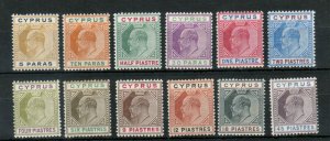 Cyprus #48 - #59 Mint Fine - Very Fine Original Gum Hinged Set