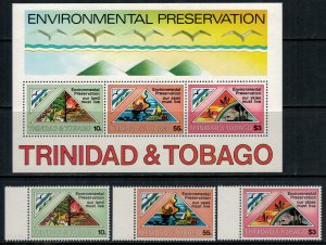 Trinidad & Tobago #345-7a* NH  CV $6.15  Environmental Preservation set & S/S