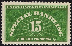 US# QE2 15c Yellow Green Special Handling MINT NH SCV $2.25