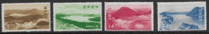 Japan 501-04  1950  set  4  fine  mint   hinged