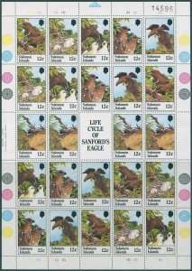 Solomon Islands 1982 SG461-465 Sanford Eagle sheet MNH