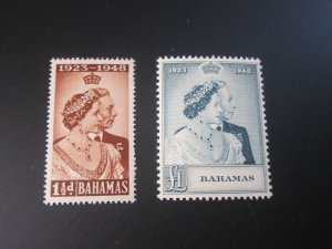 Bahamas 1948 Sc 148-149 Silver Wedding MH