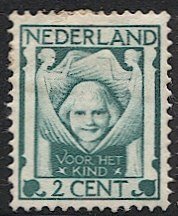 NETHERLANDS 1924 Sc B6 Mint H Charity / Child VF, BIN $.70