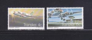 South Africa Transkei 22-23 Set MNH Planes (B)
