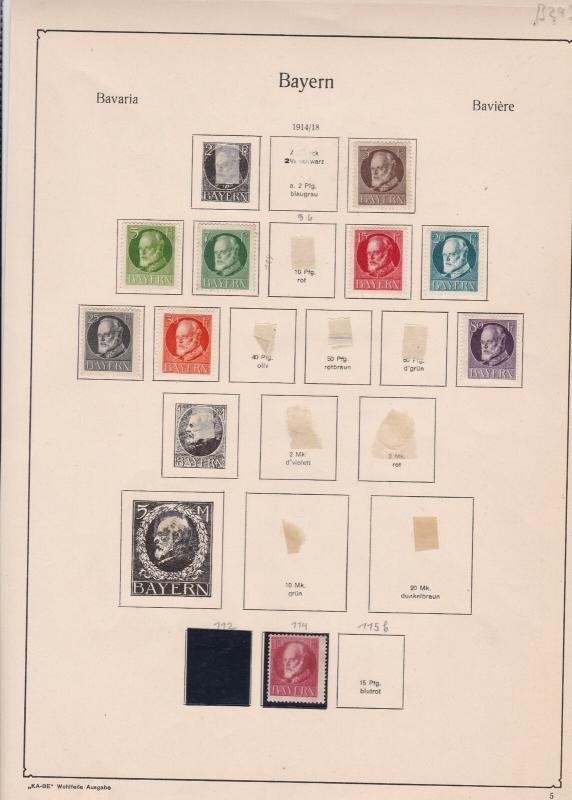 german 1914/18 stamps page ref 17457