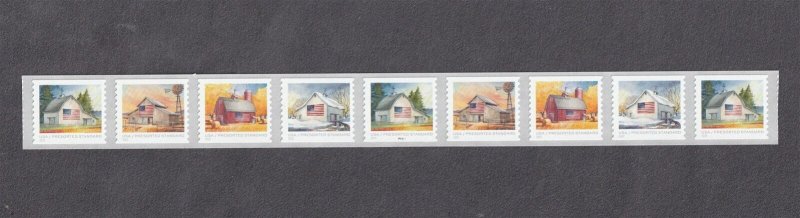 PNC9 10c Flags on Barns SA P11111 Without BN US 5684-5687a MNH 