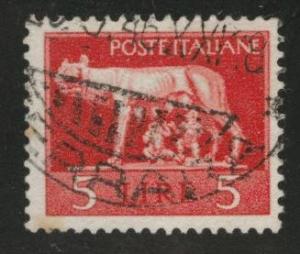 Italy Scott 458 used No Watermark used 1945 stamp