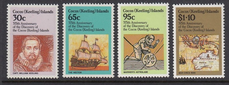 Cocos Islands 115-8 Discovery mnh