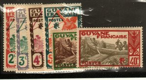 French Guiana #110-3, 118,, 121 MH