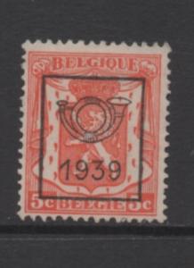Belgium Scott#  266  used   single  Precanceled