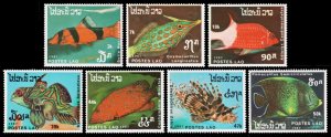 Laos Scott 820-826 (1987) Mint NH VF Complete Set C