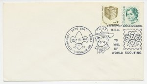 Cover / Postmark USA 1982 Sc75 Years of World Scouting