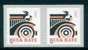 2906 10c Automobile Fine MNH Pair