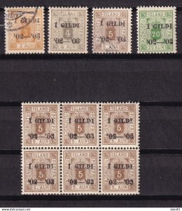 Iceland 1902-3  Officials Perf 13 U/MH/Unused 15542