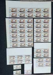 Egypt stamps collection, parts of sheets, blocks, pairs, singles. MNH.