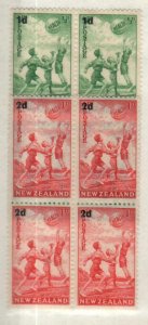 New Zealand Scott B14-15 Mint NH blocks [TG1575]