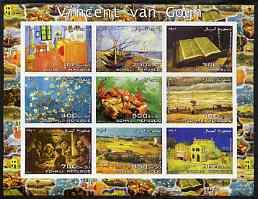 Somalia 2003 Paintings by Vincent Van Gogh #2 imperf shee...