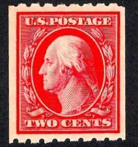 US 391 MNH VF 2 Cent Washington Perf 8-1/2 Horiz.SL Water Mark Carmine SCV $200