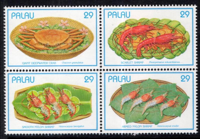 Palau 314 Sea Food MNH VF