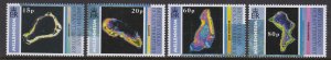 219-22 British Indian Ocean Territory Satellite Images MNH