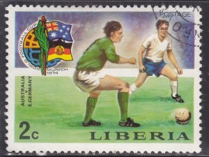 Liberia 676 World Cup Soccer 1974